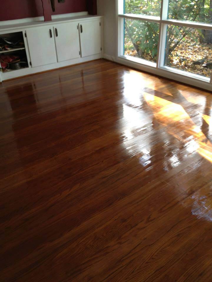 refinished hardwood flooring