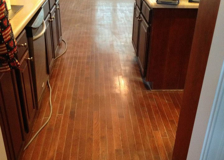 Wood floor in need of some repair