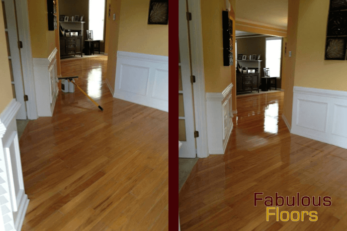 before and after hardwood floor resurfacing in north charleston, sc