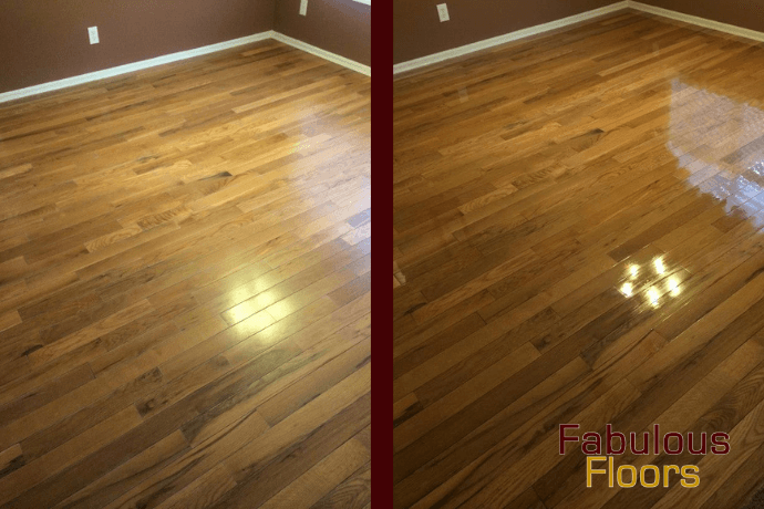 before and after floor resurfacing